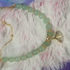Green Charm anklet NWOT